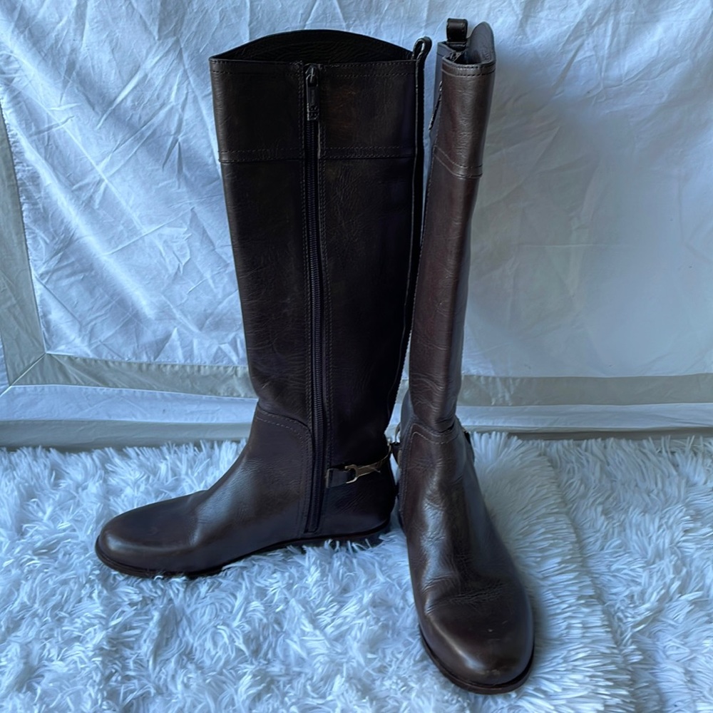 Tory Burch Dark Brown Heeled Boots